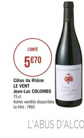 côtes du rhône le vent jean luc colombo