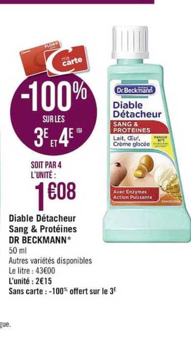 diable détacheur sang & protéines dr beckmann