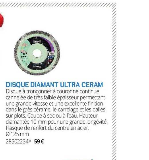 disque diamant ultra ceram