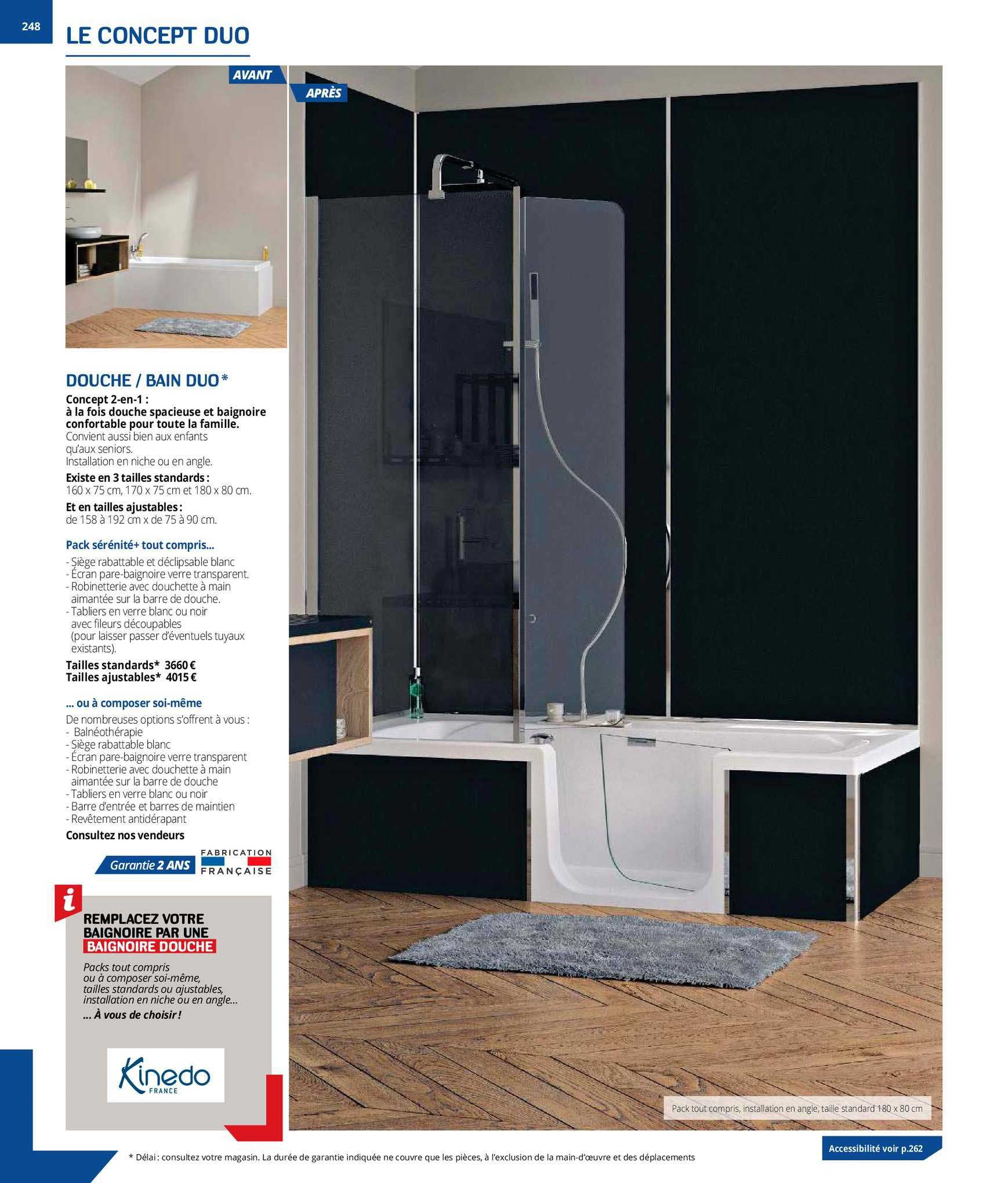 douche - bain duo kinedo