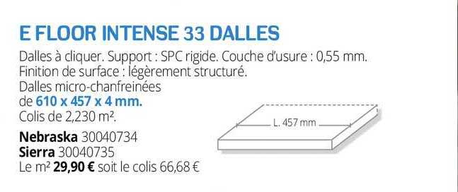 e floor intense 33 dalles