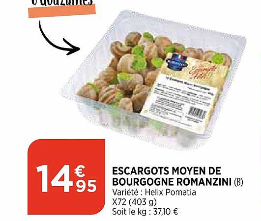 escargots moyen de bourgogne romanzini