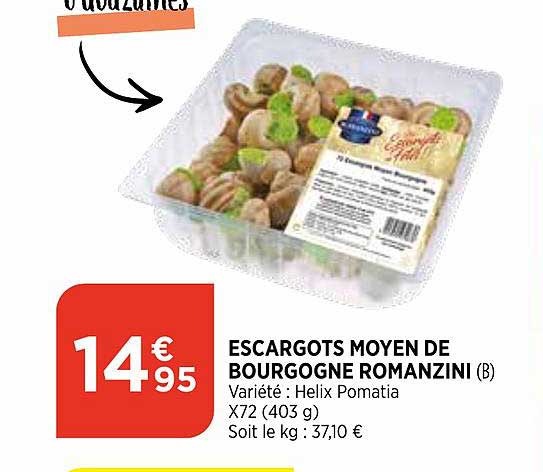 escargots moyen de bourgogne romanzini