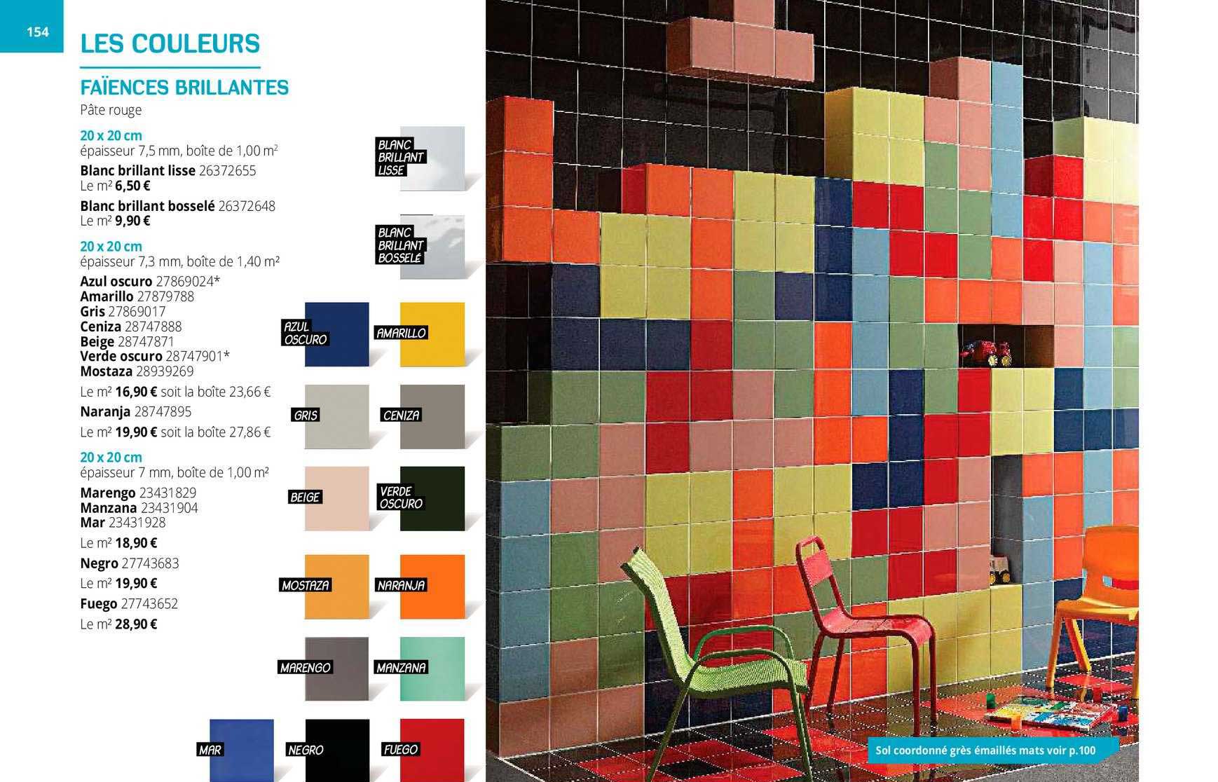 faïences brillantes