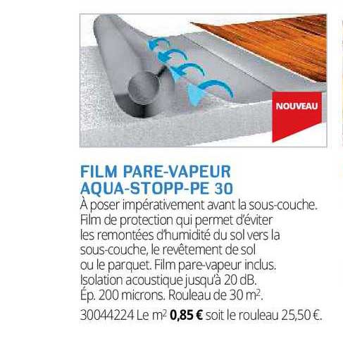 film pare-vapeur aqua-stopp-pe 30