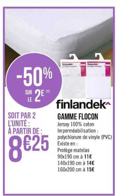 gamme flocon finlandek -50% sur le 2ème