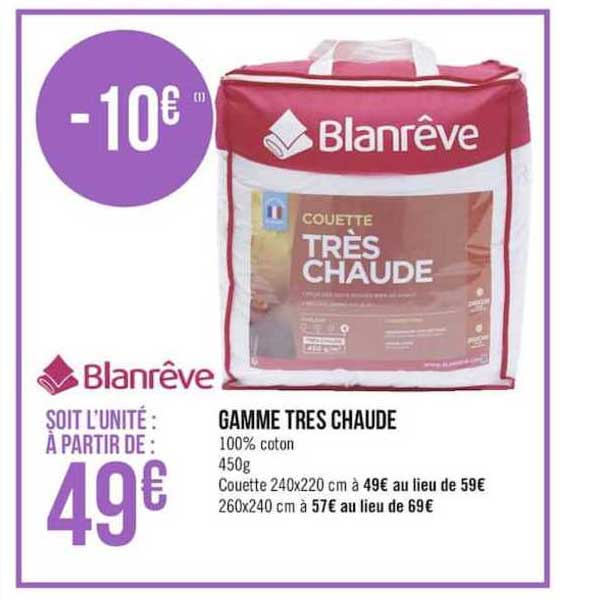 gamme tres chaude