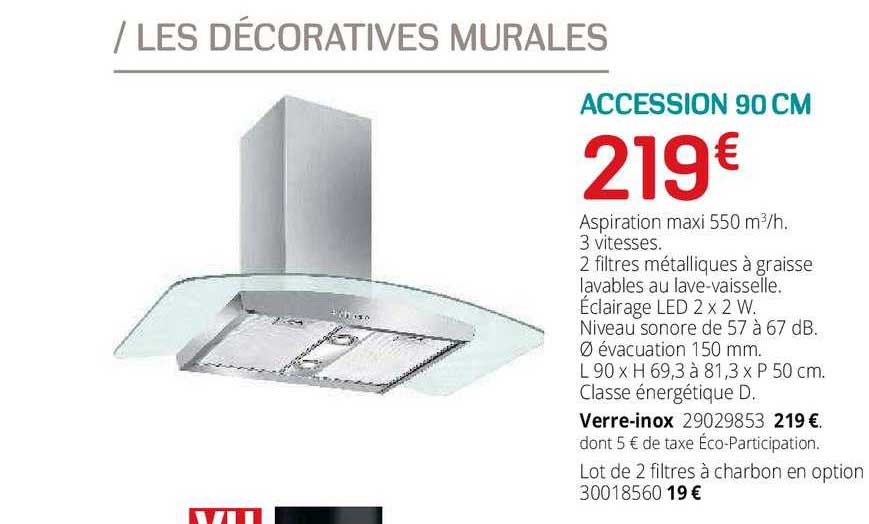 groupes d'aspiration accession 90 cm