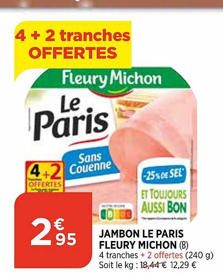 jambon le paris fleury michon