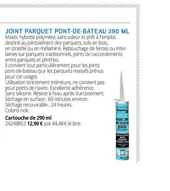 Joint Parquet Pont-de-bateau 290 Ml