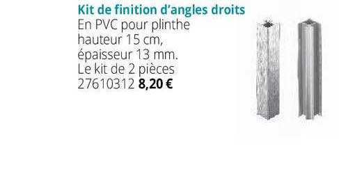 kit de finition d'angles droits