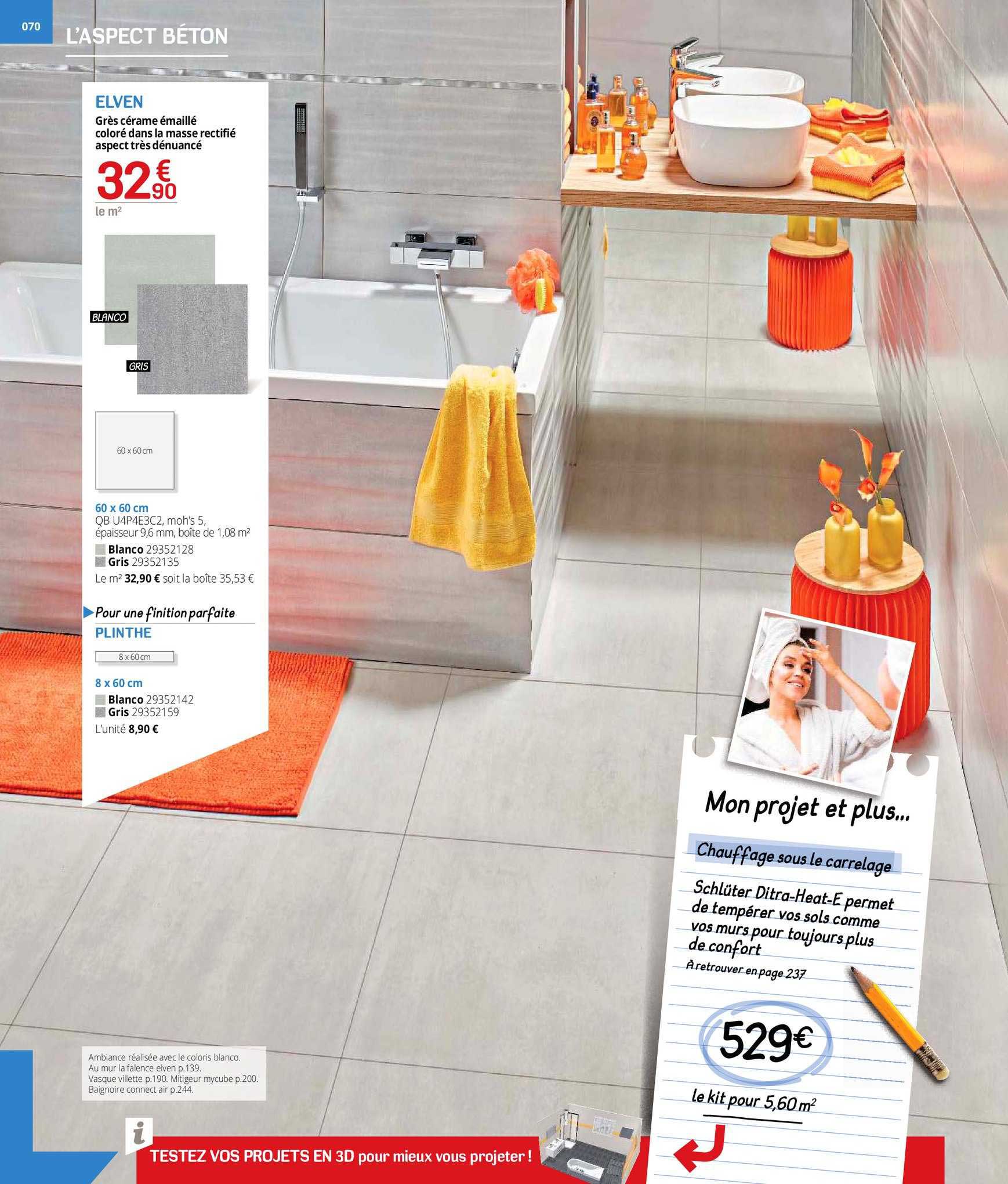 l'aspect béton : elven,  plinthe