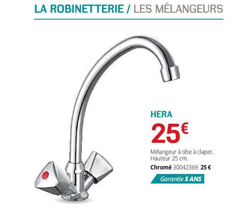 la robinetterie, les mélangeurs hera