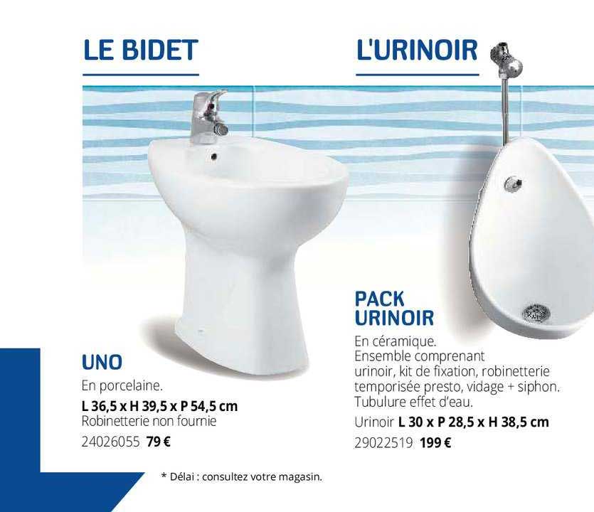 Le Bidet Uno, Pack Urinoir