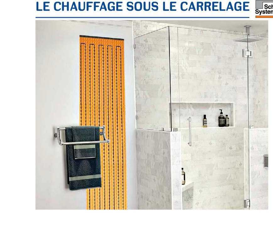 le chauffage sous le carrelage