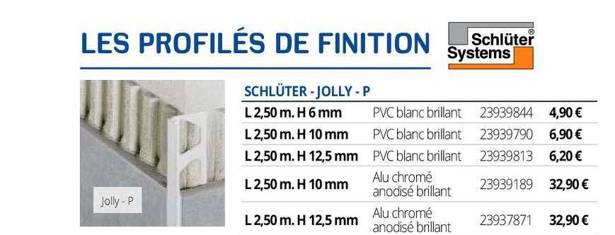 les profilés de finition schlüter - jolly - p schlüter systems