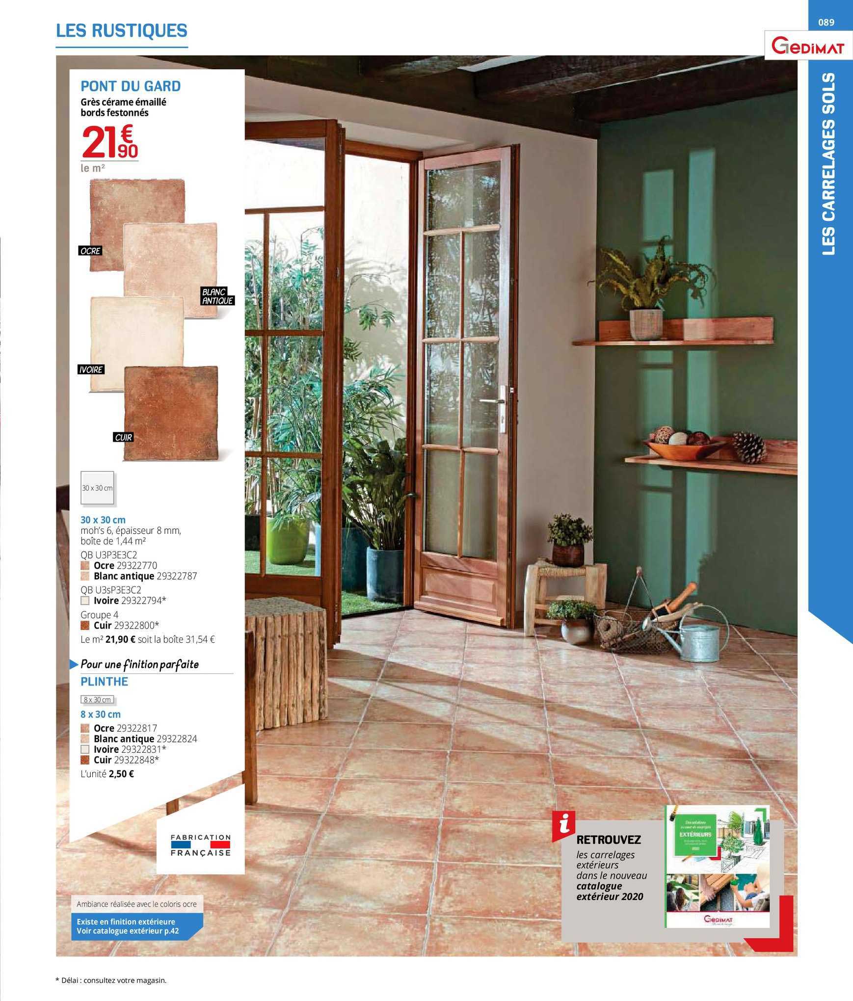 les rustiques : pont du gard, plinthe