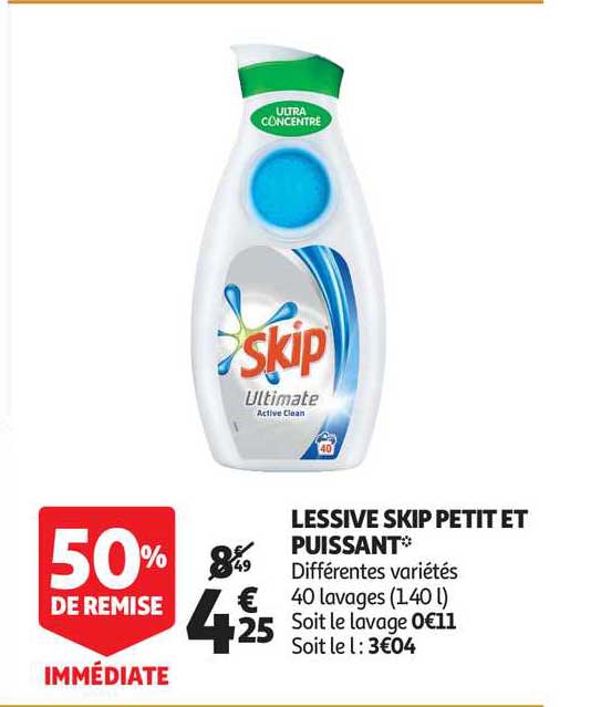 Lessive Skip Petit Et Puissant
