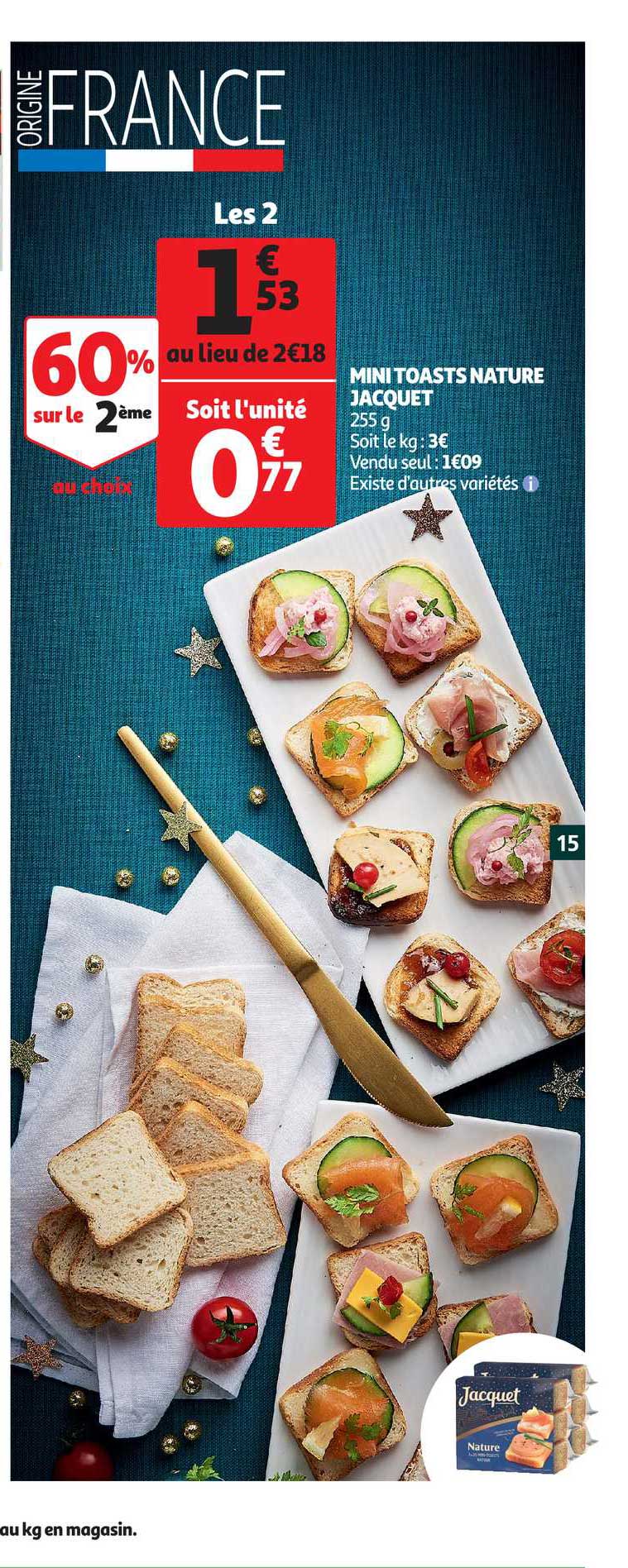 Mini Toasts Nature Jacquet