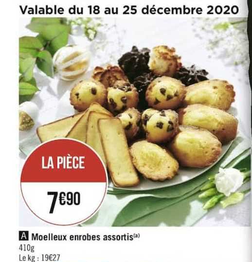 moelleux enrobes assortis