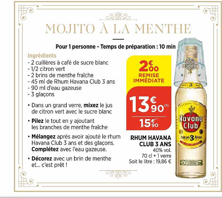 rhum havana club 3 ans