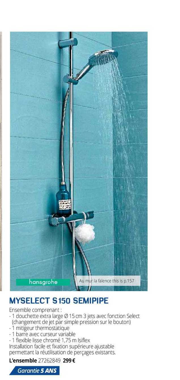 myselect s150 semipipe hansgrohe