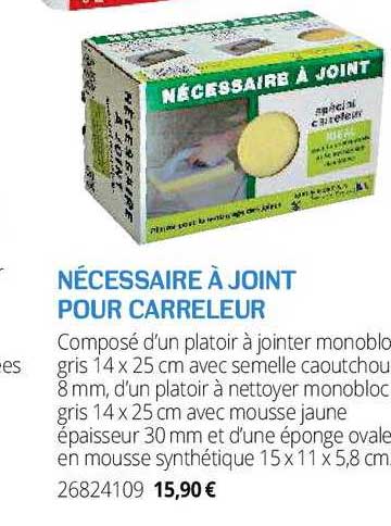 nécessaire à joint pour carreleur