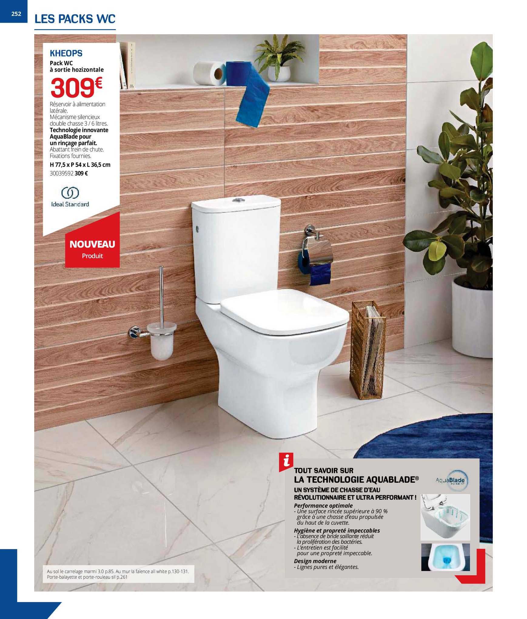 pack wc à sortie horizontale kheops