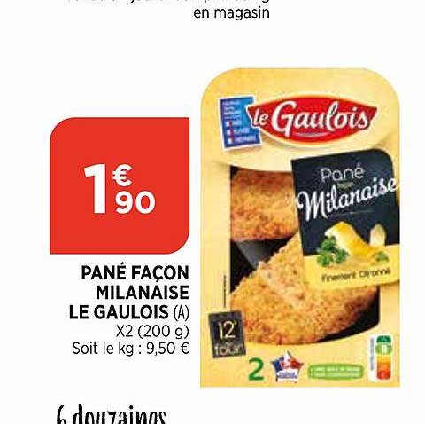 pané façon milanaise le gaulois
