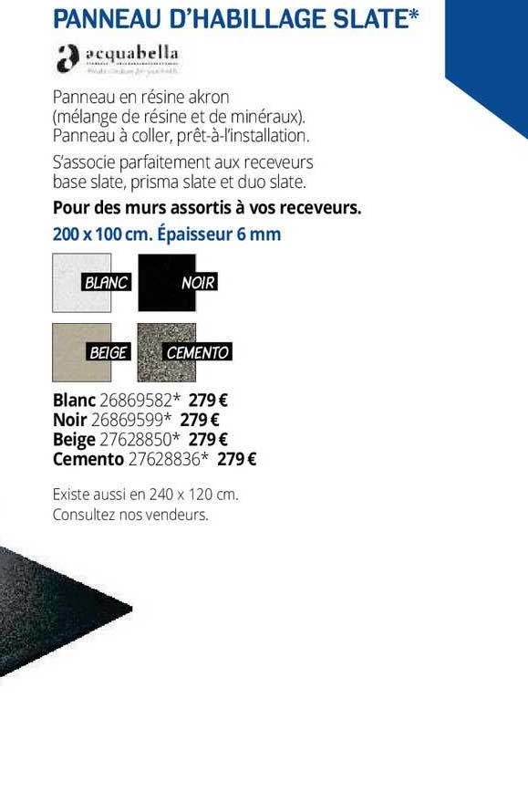 panneau d'habillage slate