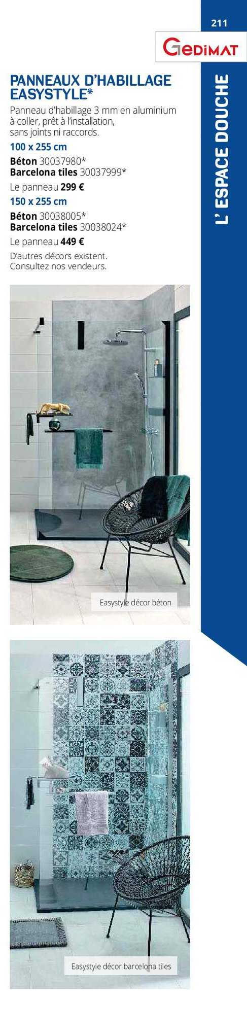 panneaux d'habillage easystyle gedimat