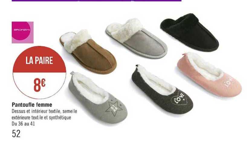 pantoufle femme
