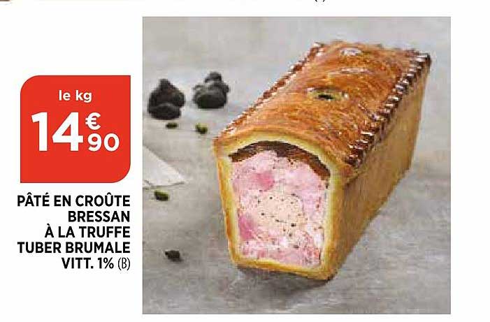 pâté en croûte bressan à la truffe tuber brumale vitt. 1%