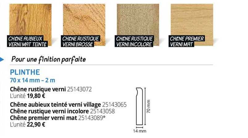 plinthe 70 x 14 mm - 2 m