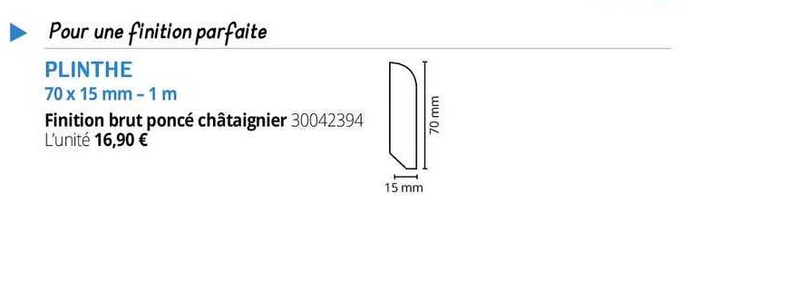 plinthe 70 x 15 mm - 1 m