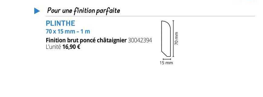 plinthe 70 x 15 mm - 1 m