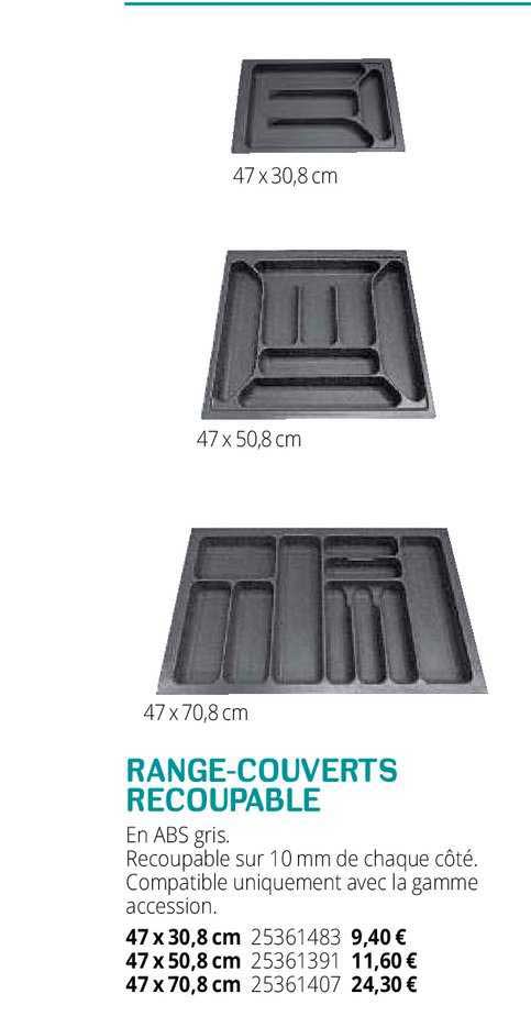 range-couverts recoupable