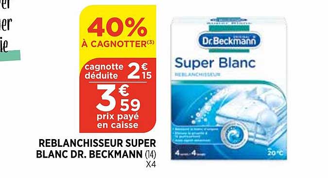 reblanchisseur super blanc dr. beckmann