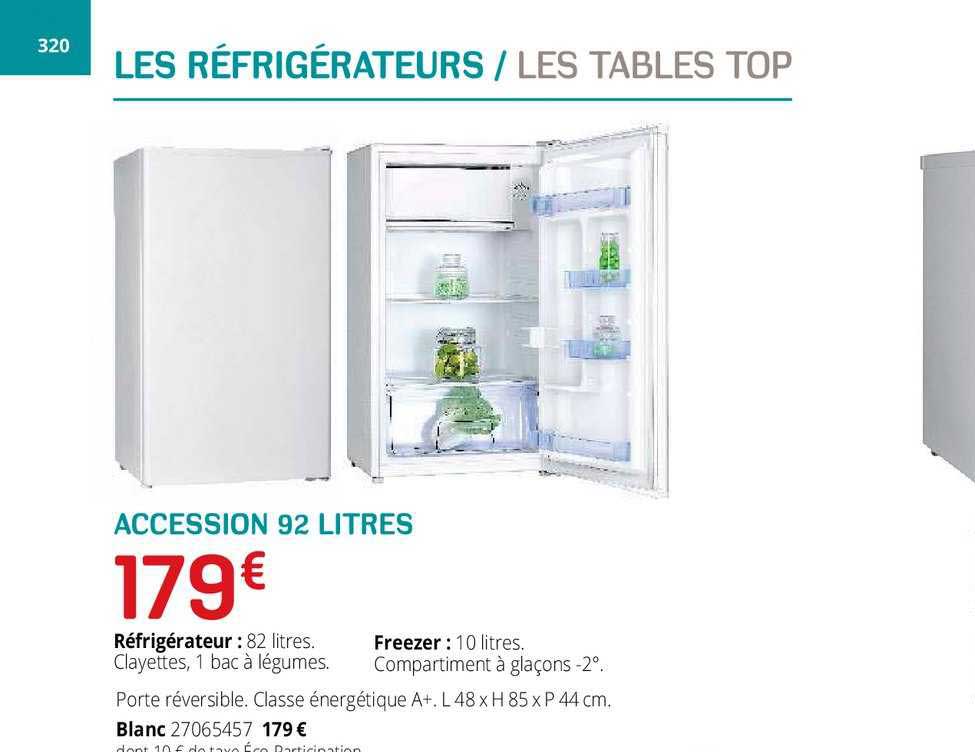 réfrigérateurs  92 litres