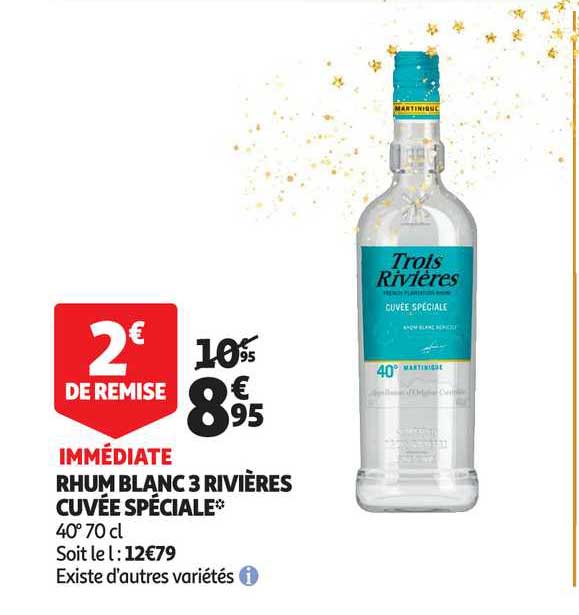 rhum blanc 3 rivières cuvée spéciale