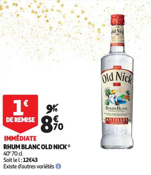 rhum blanc old nick