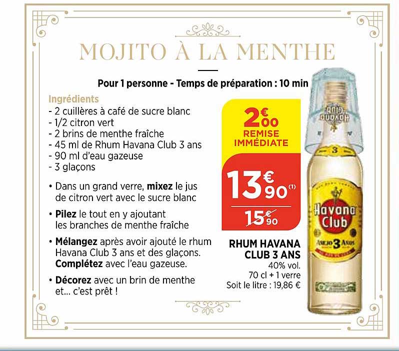 rhum havana club 3 ans