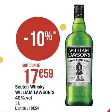 scotch whisky william lawson's 40% vol