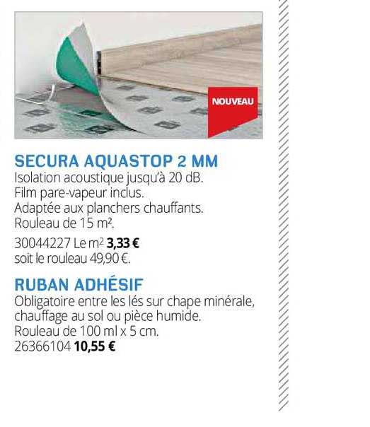 secura aquastop 2 mm, ruban adhésif