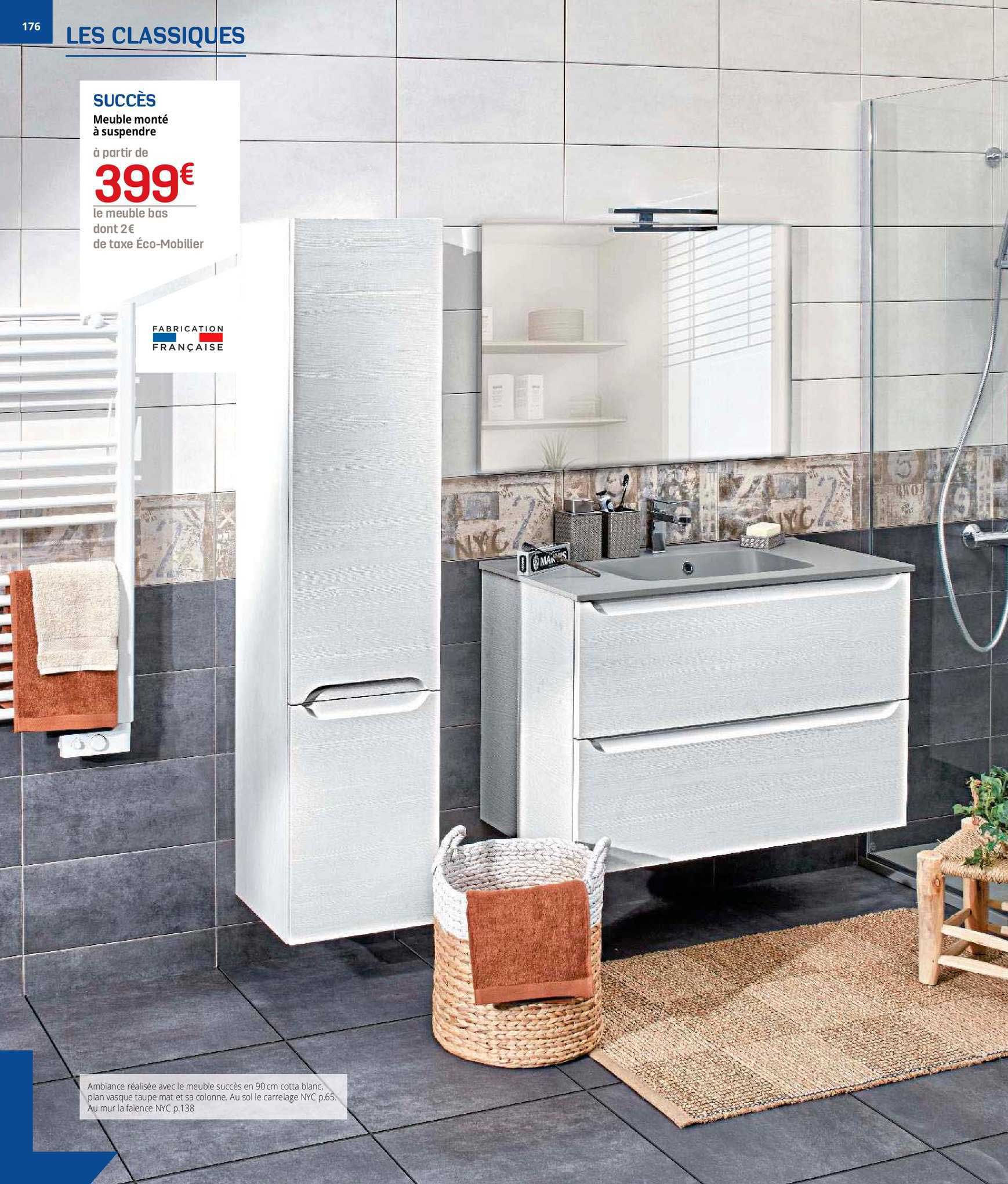 succès meuble monté à suspendre