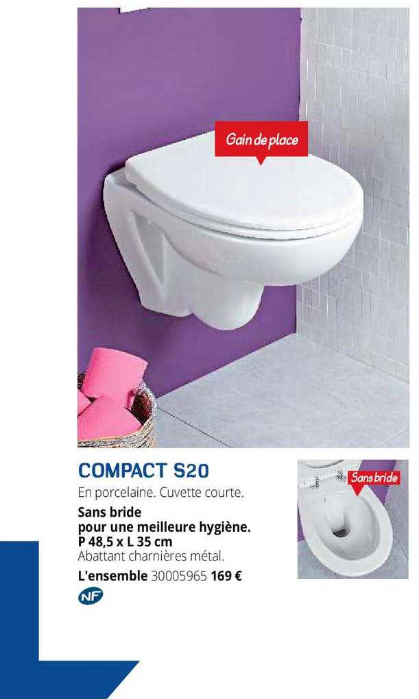 wc suspendu compact s20