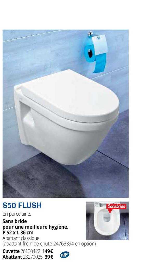 wc suspendu s50 flush