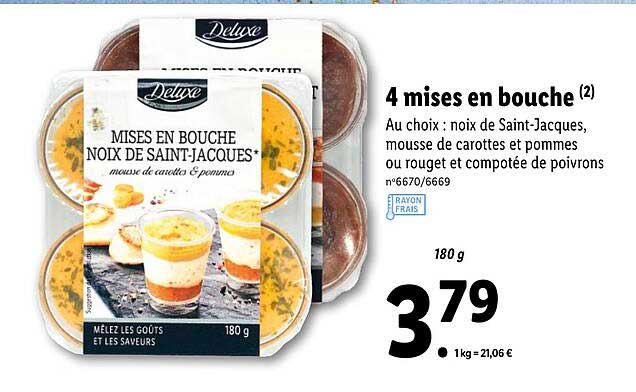 4 mises en bouche deluxe