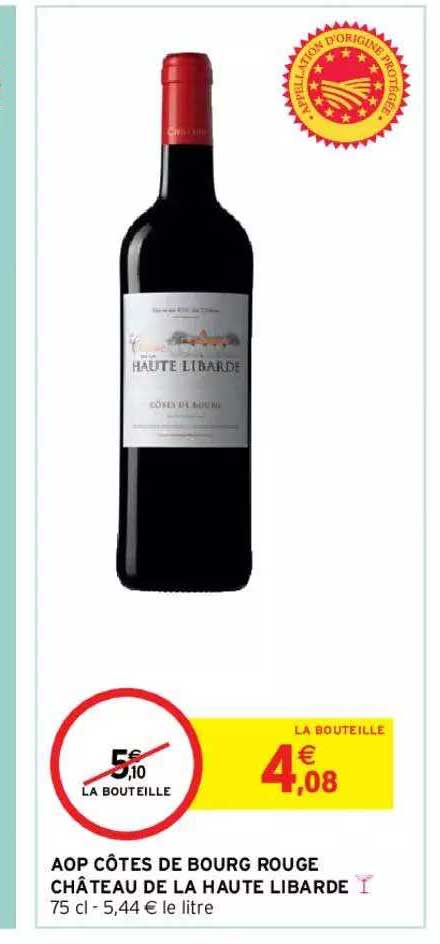 aop côtes de bourg rouge château de la haute libarde