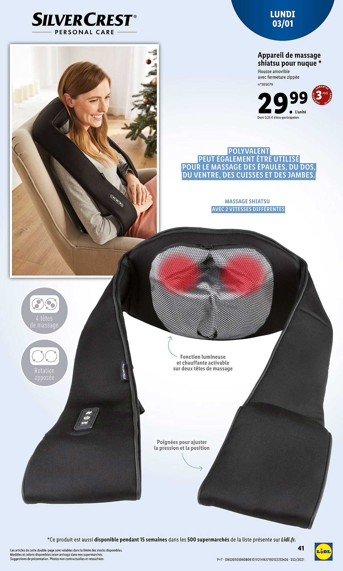 appareil de massage shiatsu pou nuque